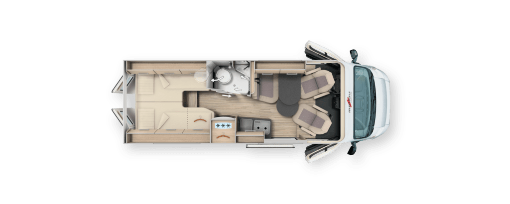 Grundriss Malibu Van comfort 640 LE
